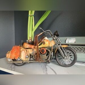 Metal Motorcycle tabletop decor
